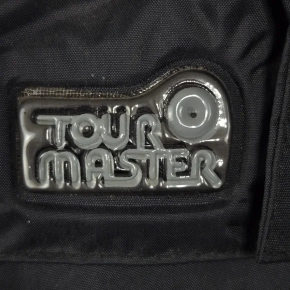 Tour Master Mens XL Red Black Tan PVC Coated Nylon Riding Motorcycle Jacket - Picture 12 of 12